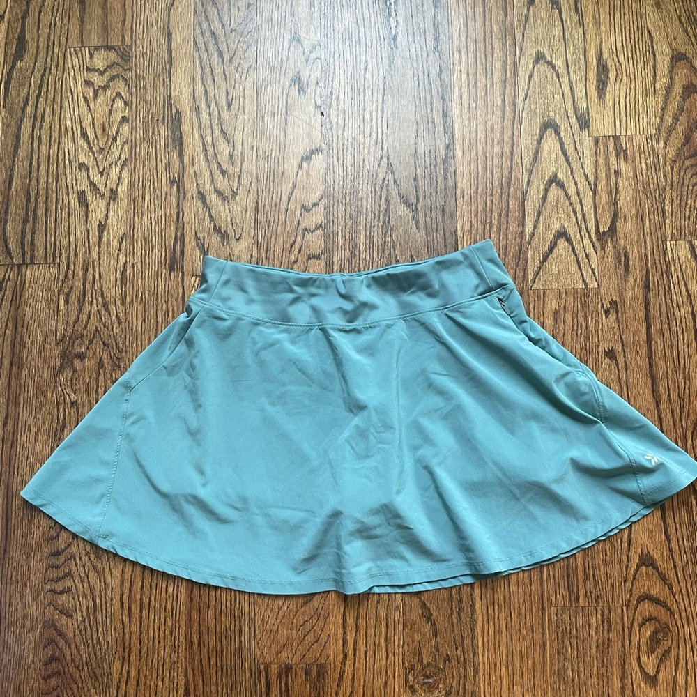 All in Motion Green Skater Mini Skirt Casual A-Line